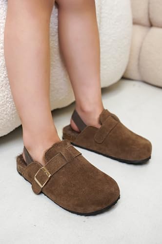 Project Cloud JEANNA-BROWN-4 Mini Clogs For Kids - Memory Foam Unisex Boston Clogs - Non Slip Clogs For Kids, Boys & Girls' Clogs & Mules thumb #4