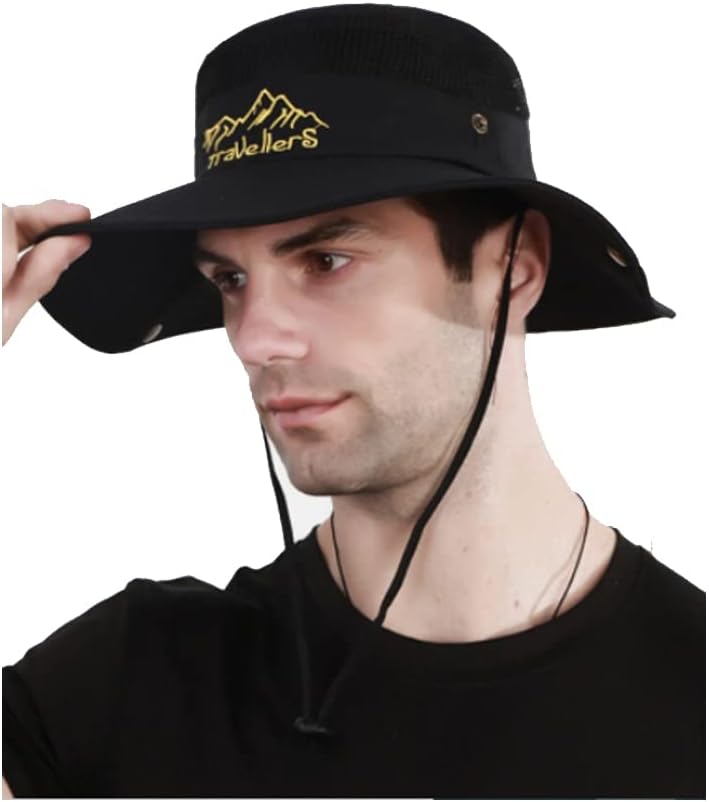 Men & Womens Stylish Travellers Sun Hat Waterproof Fishing Hat Safari Hat Foldable Boonie Cap