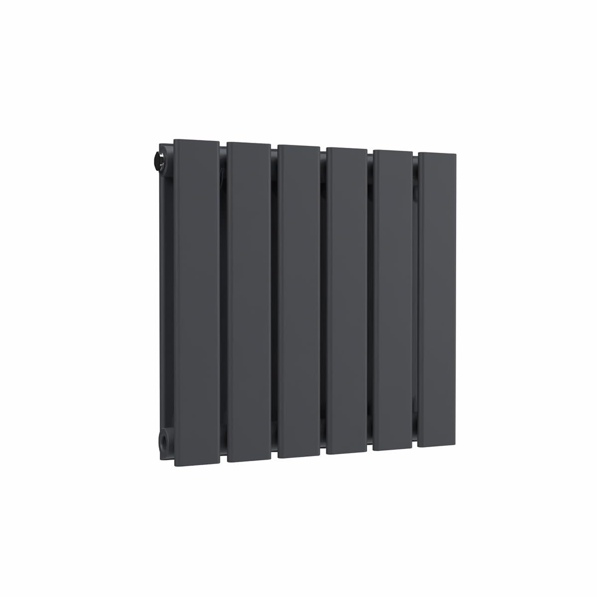 Lux Heat Anthracite Grey Flat Horizontal Double Panel Designer Radiator 400Mm (H) X 420Mm (W)