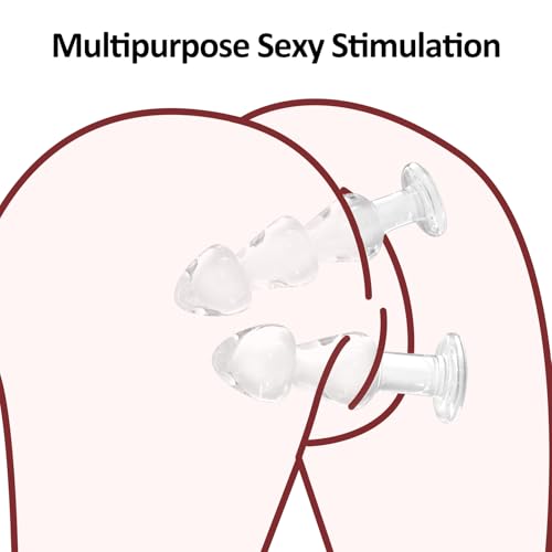 Image of 10in Crystal Anal Beads, Glass Butt Plug Sex Toy G-spot Clitoris Vaginal Personal Massage Stimulation, Clear Wand Anal Trainer Anus Expander for Men /Women Masturbation (L)