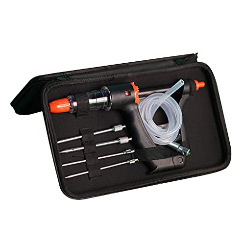 Meat Injector Syringe with Siphon-Meat Injector Kit with Case-High Volume Marinade Injector for Smoker 15ml Barrel Chamber-4 x 4.4 Inch S/S Needles-Marinade Flavor Food Injector Syringes