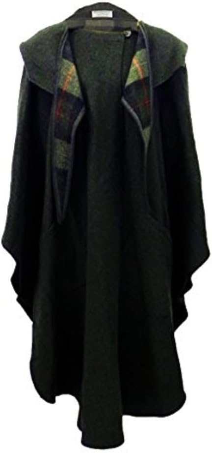 100% Pure Irish New Wool Green Walking Cape by Jimmy Hourihan