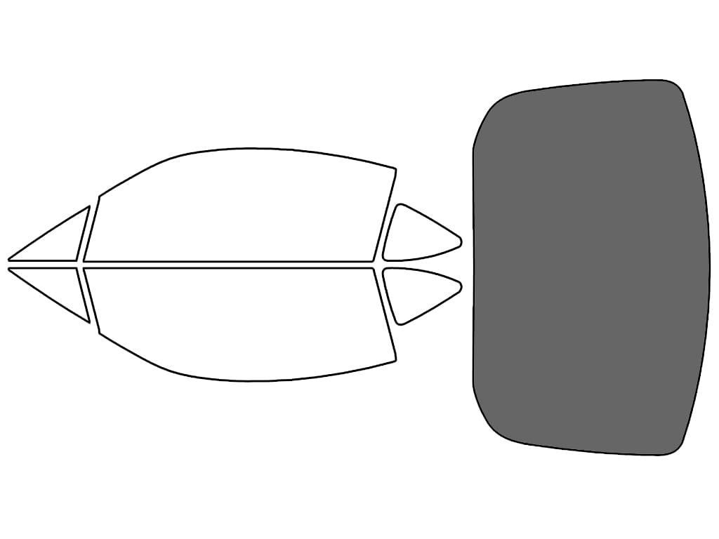 Rvinyl Window Tint Kit Compatible with Subaru BRZ 2022-2023 - Rear Windshield Precut Kit - 35%