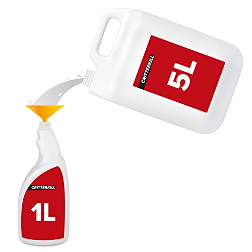 CritterKill Bed Bug Killer Kit - For Medium Level Home Infestation - Bedbug Spray + Smoke Bombs + Insect Traps (5+1L / 4x16g / 6)