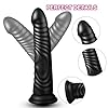 20cm Penis Dildo, Körpersicheres Material Lebensechtes Anfänger Sex Spielzeug Dildos mit Sauger für Damen, Männer Analspielzeug (Schwarz, 19.8cm) #1