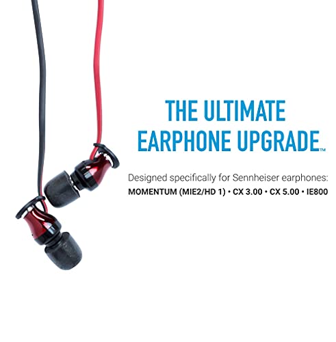 Image of Comply Isolation Plus Noise Cancelling Memory Foam Earphone Tips with WaxGuard for Sennheiser HD 1, IE 800 S, CX 3.00, 5.00, 6.00BT & 7.00BT, Premium Earbud Tips, Comfortable Secure Fit(Medium,3 Pair)