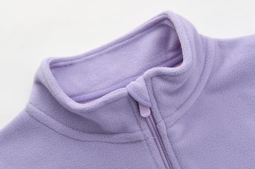 ACESTAR Girls Boys and Toddlers Polar Fleece Full-Zip Mock Jacket With Pockets for Children 4-14 Years3