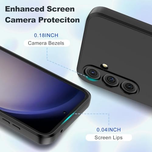 Image of Back Cover for Samsung Galaxy S23 FE 5G | Full Camera Protection | Premium Liquid Silicon Case | Flexible Bumper Case for Samsung Galaxy S23 FE 5G (Black)