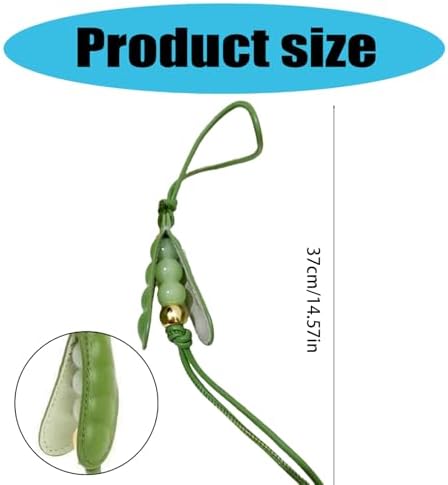ACGarden Fashionable Pea Charm Pendant Handmade Portable Keychain Trendy Accessory in Multiple Color Phones Bag Decoration — view 5