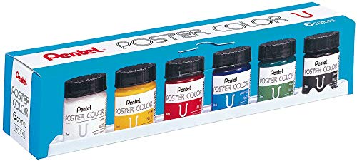 Pentel Tinta Guache 6 Cores WPU2-6