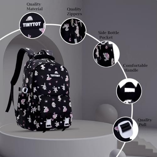 Image of Tinytot 30 Litre Japanese Korean Style School Bag Water-Resistant Laptop & Travel Backpack - Unisex Large 18 Inches Multipurpose Student Backpack for Boys & Girls, Men & Women