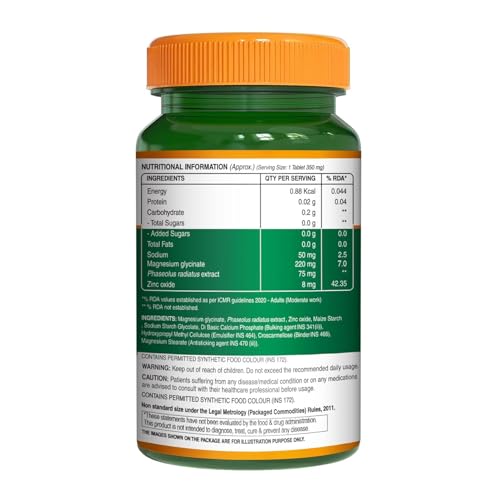 Image of Pure Nutrition Combo - Magnesium Glycinate + Zinc 120 Veg Tablets + Relax Magnesium Lotion 250ml | Supports Bone, Muscle & Nerve Health, Sleep, Stress Relief & Recovery