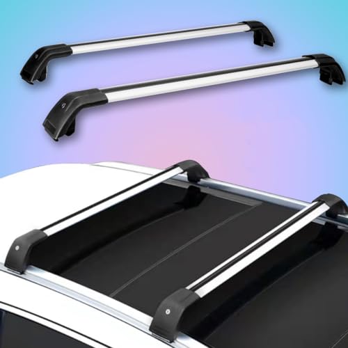2PCS Crossbars Cross Bars fit for Chery TIGGO 8 PRO 2021-2026 Lockable Roof Rail Rack Black Silver Aluminum Alloy