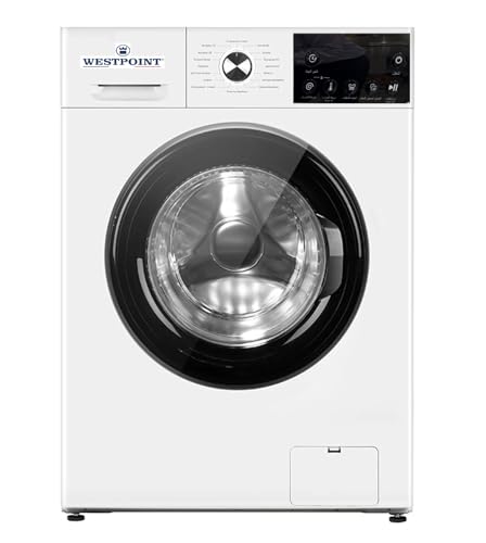 WESTPOINT 6 Kg Front Load Washing Machine Inverter Motor 5 STAR ESMA RATED 1200 RPM 16 Easy to Wash Program LED Control Panel 85x43x60cm (WxDxH) ARABIC LANGUAGE CONTROL PANEL WMZ-612A25.