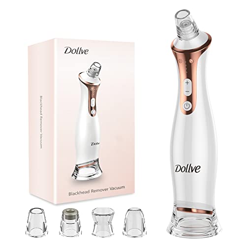 Blackhead Remover Pore Vacuum, Facial Pore Cleanser for Face Care with 4 Probes and Heat Compress, Electric USB Rechargeable Blackhead Remover Vacuum Pore Cleaner for Women and Men