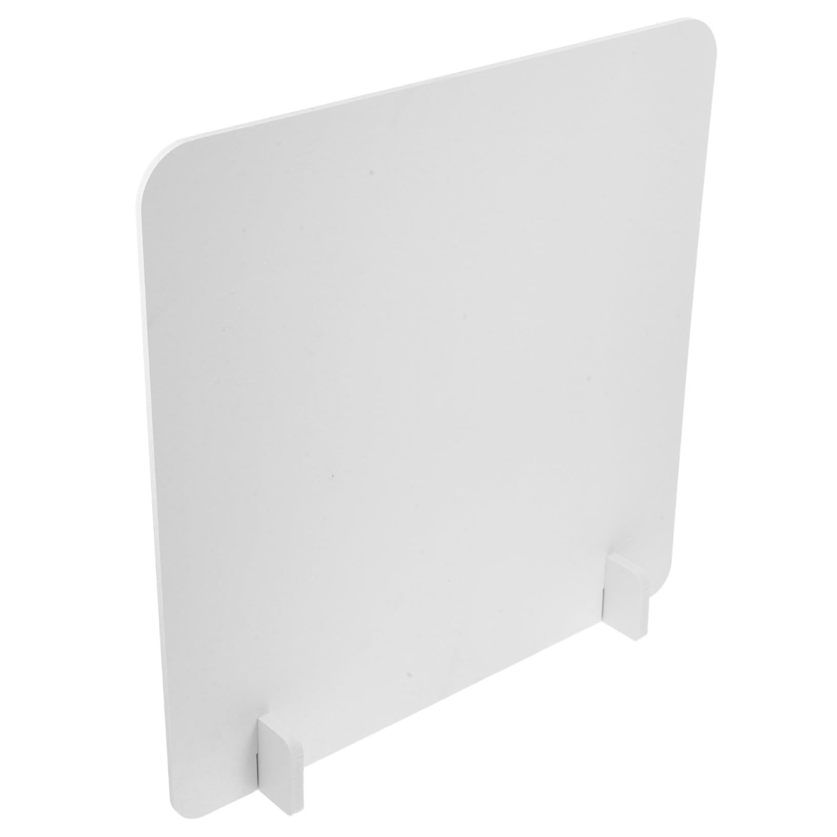Angoily Desktop Partition Screen with Splash Protection and Rounded Edges Pvc Divider for Restaurants and Educational Settings Fast Setup for Hygienic Separation