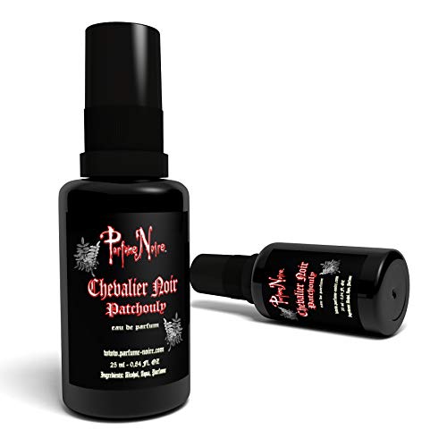 Chevalier Noir - 25ml Patchouli Parfüm mit Weihrauch - veganes Eau de Parfüm im original DarXity Samtbeutel Cover