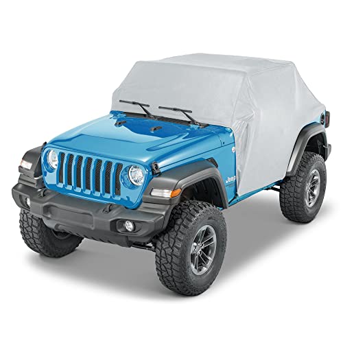 TACTIK Multi-Layer Cab Cover with Door Flaps - Fits Jeep Wrangler JL Unlimited 2-Door 2018-Current - Jeep Wrangler Cover 2 Door Waterproof - Jeep Wrangler Rain Cover - Jeep Cover - Jeep Car Cover
