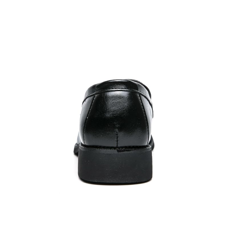 Loafers for Men Round Toe Patchwork Vegan Leather Penny Loafer Comfortable Flexible Anti-Slip Prom Slip-on4