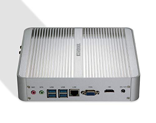 Image of KINGDEL Fanless Mini PC, Powerful Mini Desktop Computer, i5 8th Gen. 4 Cores CPU, 16GB DDR4 RAM, 250GB NVMe SSD, 4K: 4096x2304, HD Port, VGA, LAN, WF+BT, Silent Working