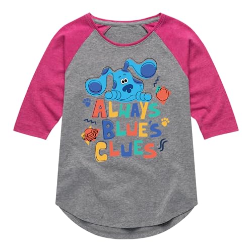 Blue's Clues & You! Hybrid Apparel Always Blue's Clues - Toddler & Youth Girls Raglan Graphic T-Shirt