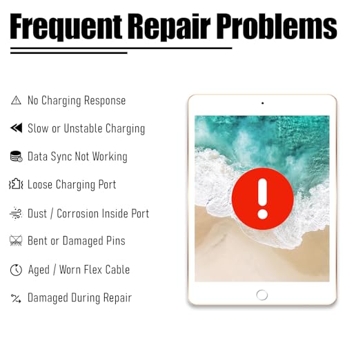 Image of Charging Port Replacement for iPad Air 2024 11-inch Charge Dock Connector Flex Cable Assembly for iPad Air 2024 M2 Charger Board Replacement Fit for Model: A2903 A2904 A2902 (Black)