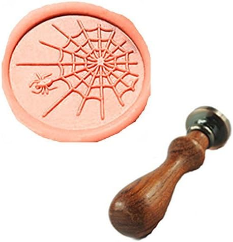 MNYR Insect Spider Web Wax Seal Sealing Stamp Embellishment Halloween Christmas Card Gift Packing Sealing Stamp Snail Mail Wine Package Packing Holidays Wedding Invitations Wax Seal Sealing Stamp Set