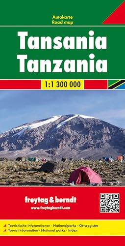 Tanzania f&b (+r): Wegenkaart 1:1 300 000