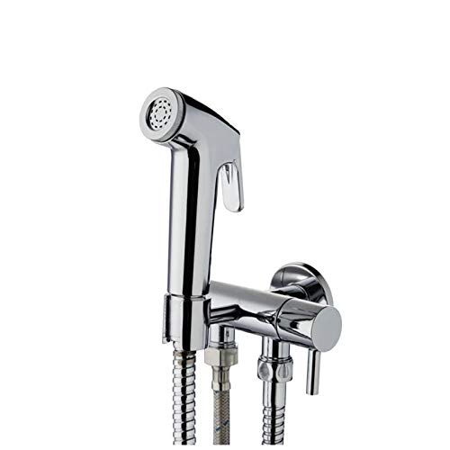 Grifo para bidé de baño con pulverizador manual monomando de pared