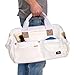 Dickies 16-Inch Durable Canvas Work Bag for Painters, Carpenters, and Builders, Heavy-Duty Zipper, Reinforced Handles, Exterior Pockets, White