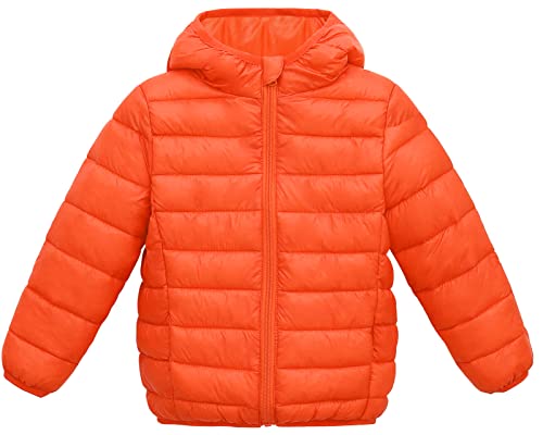 Image of Happy Cherry Kids Lightweight Puffer Jacket Packable Bubble Coat Down Cotton Coats Zip Up Hooded Outwear
