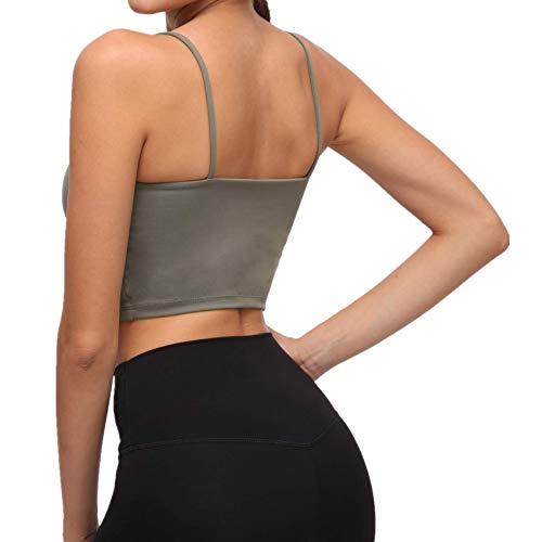 Image of Lemedy Women Padded Sports Bra Fitness Workout Running Shirts Yoga Tank Top