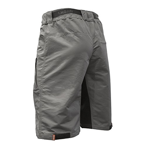 The Enduro - Men’s Mtb Off Road Cycling Shorts With Clickfast Padded Undershorts With Coolmax Technology (Large, Grey) #TOP1