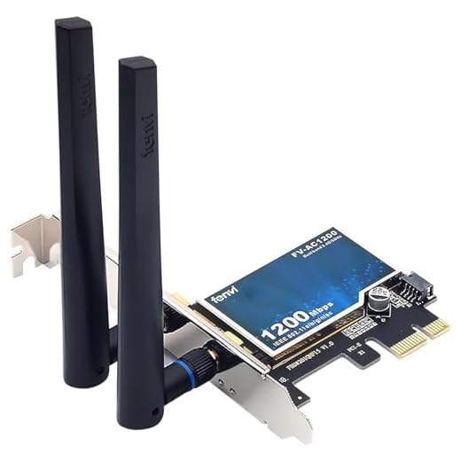 Placa de Rede Wifi Dual Band, 2.4GHz / 5GHz, PCI-Express, Offboard, Bluetooth 4.0, Wifi 5, AC 1200, PC, Windows - Fenvi