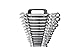 TEKTON WRN57071 Flex-Head Ratcheting Combination Wrench Set with Store and Go Keeper, Inch, 1/4-Inch -1-Inch, 13-Piece
