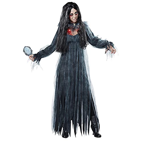 Briskorry Halloweenkostuums voor dames, zwarte sexy jurk, vleermuis, engelenduivel, vampier, heks, jurk, volwassenen, cosplay, accessoires, Halloween, carnaval, feestjurk + kraag - Image 5