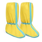 [Wilgure] 耐薬品性の靴プロテクター 滑り止めデザインのカバー 実験室作業場用 危険な職場環境 なし 織物作業現場用オーバーシューズ