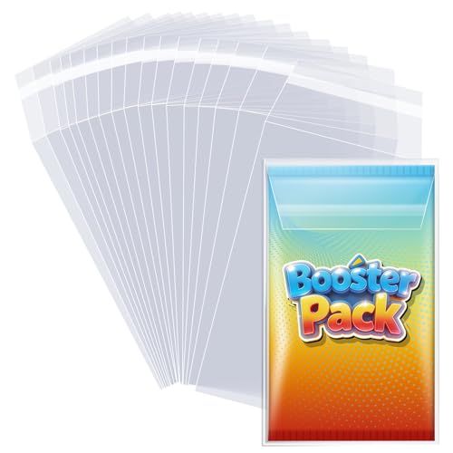 Booster Pack Sleeves Booster Pack Protector Team Bags Cards Sleeves for Trading Cards Ultra Protection for Pro Collector- 100Pack