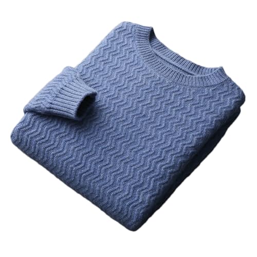 Pull en cachemire col rond pour homme idéal pour un hiver décontracté