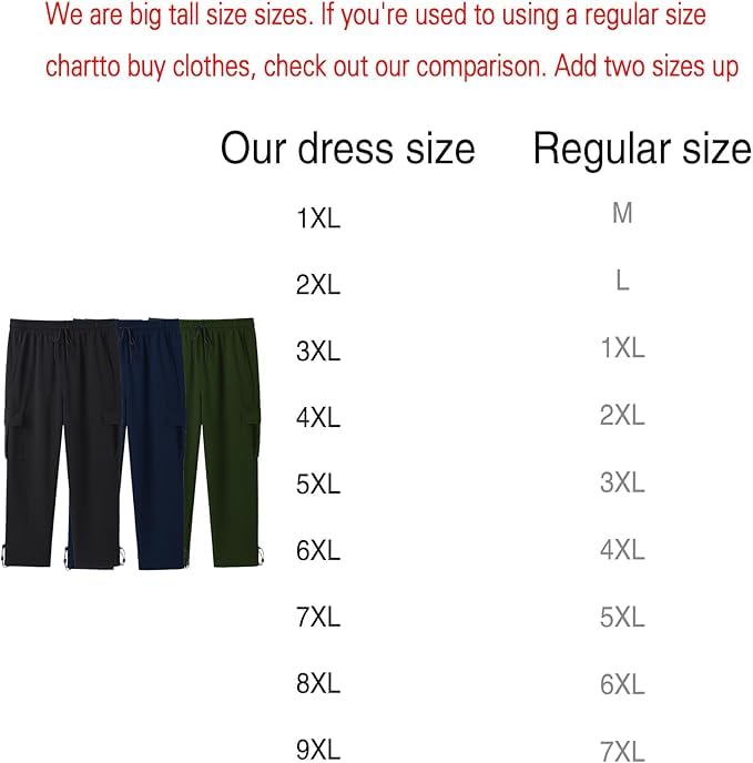 Mens Cargo Pants Stretch Casual Pants Multi Pockets Sweatpants Outdoor Hiking Work Adjustable2