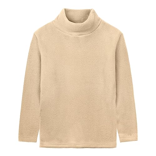Image of LittleSpring Unisex Boys Girls Polar Fleece Shirt Base Turtleneck Top (2-14 Years)