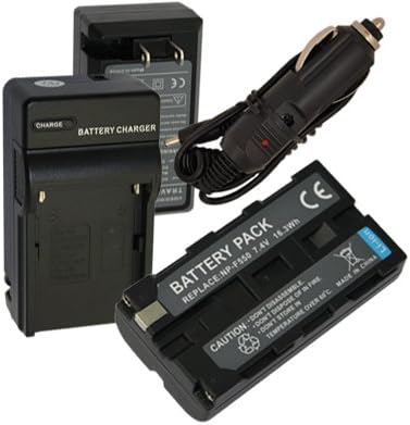 Battery + Charger for Sony MAVICA MVC-FD83 MVC-FD85 MVC-FD87 MVC-FD88 MVC-FD90 MVC-FD91 MVC-FD92 MVC-FD95 MVC-FD97 NP-F550 + car plug