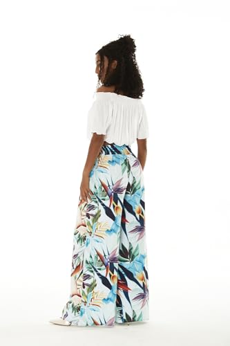 Lady High Waist Wide Leg Pants in Lost in Paradise2