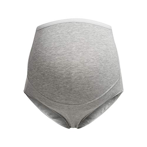 Herzmutter Mutande Gravidanza - Mutandine Premaman - Slip maternità - Biancheria Intima Maternitá - Guaina per Futura Mamma - Cotone - 5100 (XL, Grigio)