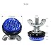 LordandLand Deep Blue Reflector Motorcycle License Plate Bolts and Nuts