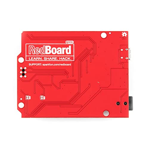 Sparkfun Redboard Qwiic Atmega328P Compatible With Arduino Board W/ Qwiic Connector And Ch340C Serial-Usb Converter Ic Breadboardable R3 Footprint Microcontroller Improved Reset Button #TOP2