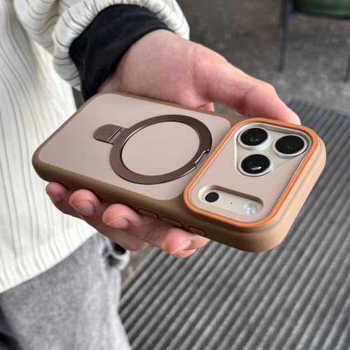 �ϏՌ��o���p�[�}�b�g�L�b�N�X�^���h�z���_�[�P�[�X for iPhone�p 17 Air 16 14 15 Plus 13 12 11 Pro Max �}�O�l�b�g���A�[�}�[�J�o�[�ifor iPhone�p 16 Plus/�f�U�[�g�S�[���h�j