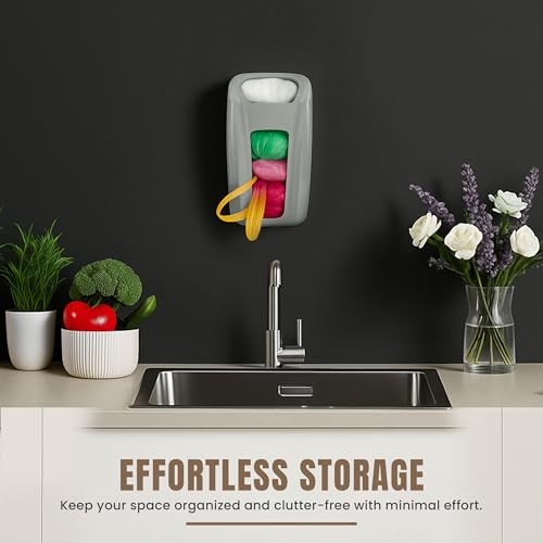 Support de sac en plastique durable KICHLY avec fixation murale