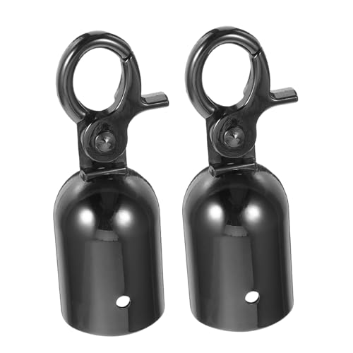 Gogogmee Embouts De Corde 28 Mm Mousqueton De Sécurité, Lot De 2 En Métal Robuste Pour Fixations Et Gestion D’entrées Publiques