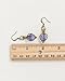 Bottled Up Designs Handmade Brass Drop Earrings, Sterling Silver, Eco Friendly, Recycled Vintage Bottles, Made in USA, Birthday Gifts, Mothers Day, Women, Anniversary (Purple Medicine Bottle)